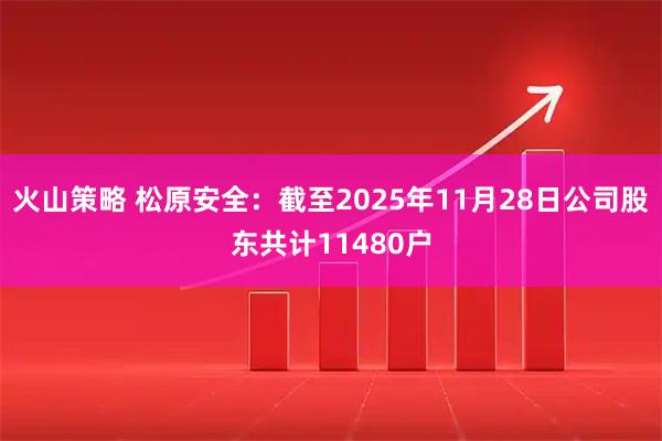 火山策略 松原安全：截至2025年11月28日公司股东共计11480户